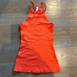 Orange High Neck Lululemon Tank Top